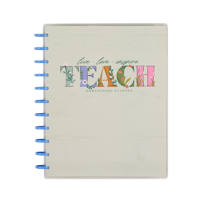 2025–2026 Homeschool Heart Customizable Planner - Big Homeschool Layout - 12 Months