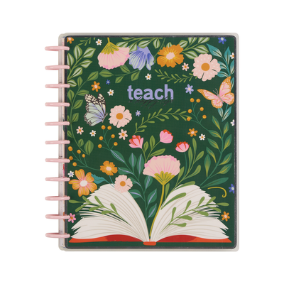 2025–2026 Teach Happy Customizable Teacher Planner - Big Teacher Layout - 12 Months