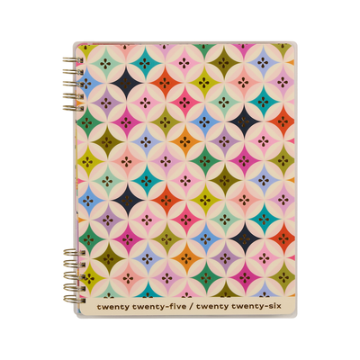 2025–2026 Mod Teacher Customizable Spiral Teacher Planner - Big Teacher Layout - 12 Months