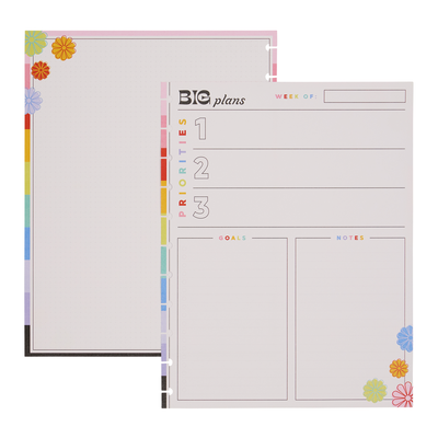Happy Outlines - Dashboard + Dot Grid Big Filler Paper - 40 Sheets