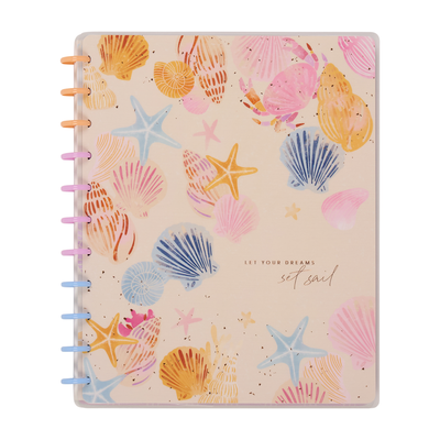 Shell Yeah! - Dotted Lined + Dot Grid Big Notebook - 60 Sheets