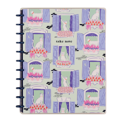Purrfect Seasonal Cats - Dotted Lined Big Notebook - 60 Sheets