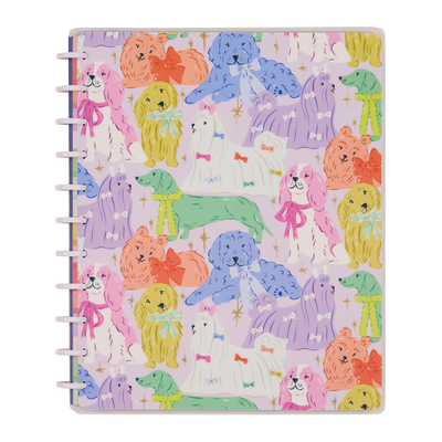 Pawsitive Seasonal Dogs - Dot Grid Big Notebook - 60 Sheets