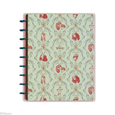 Disney Lady & The Tramp - Dotted Lined Big Notebook - 60 Sheets
