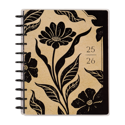 2025–2026 Krafted Florals Customizable Planner - Big Dashboard Layout - 18 Months