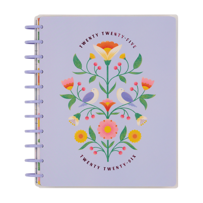 2025–2026 Bloom & Glow Customizable Planner - Big Vertical Layout - 18 Months