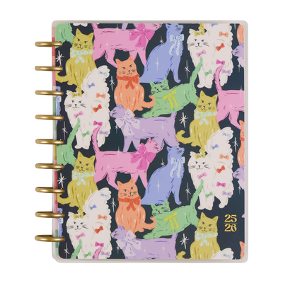 2025–2026 Purrfect Seasonal Cats Customizable Planner - Classic Vertical Layout - 18 Months