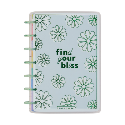 2025–2026 Optimistic Brights Customizable Planner - Mini Horizontal Layout - 12 Months