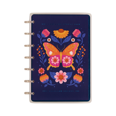 2025–2026 Mystic Blooms Customizable Planner - Mini Vertical Layout - 12 Months