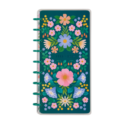 2025–2026 Midnight Meadow Customizable Planner - Skinny Classic Horizontal Layout - 12 Months