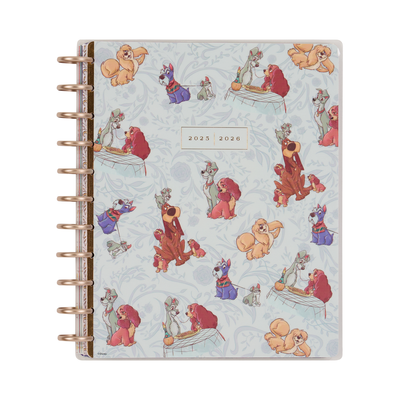 2025-2026 Disney Lady & The Tramp Planner - Big Dashboard Layout - 12 Months