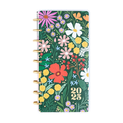 2025 Blooming Bouquet Planner - Skinny Classic Horizontal Layout - 12 Months