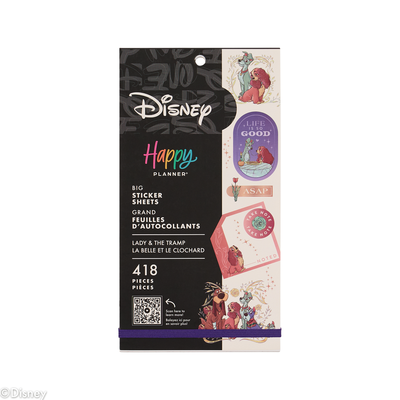 Disney Lady & The Tramp - Value Pack Stickers - Big