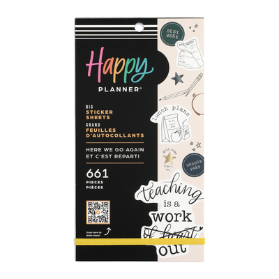 Here We Go Again Teacher - Value Pack Stickers - Big